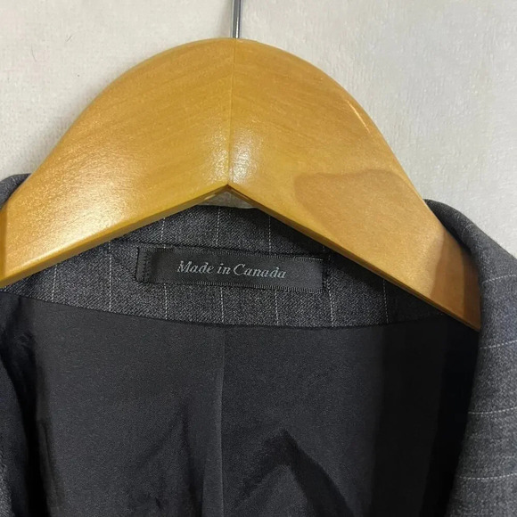 Lauren Ralph Lauren Men's 42R Gray Striped 100% Wool-Laine Two-Button Blazer‎ - Picture 2 of 6